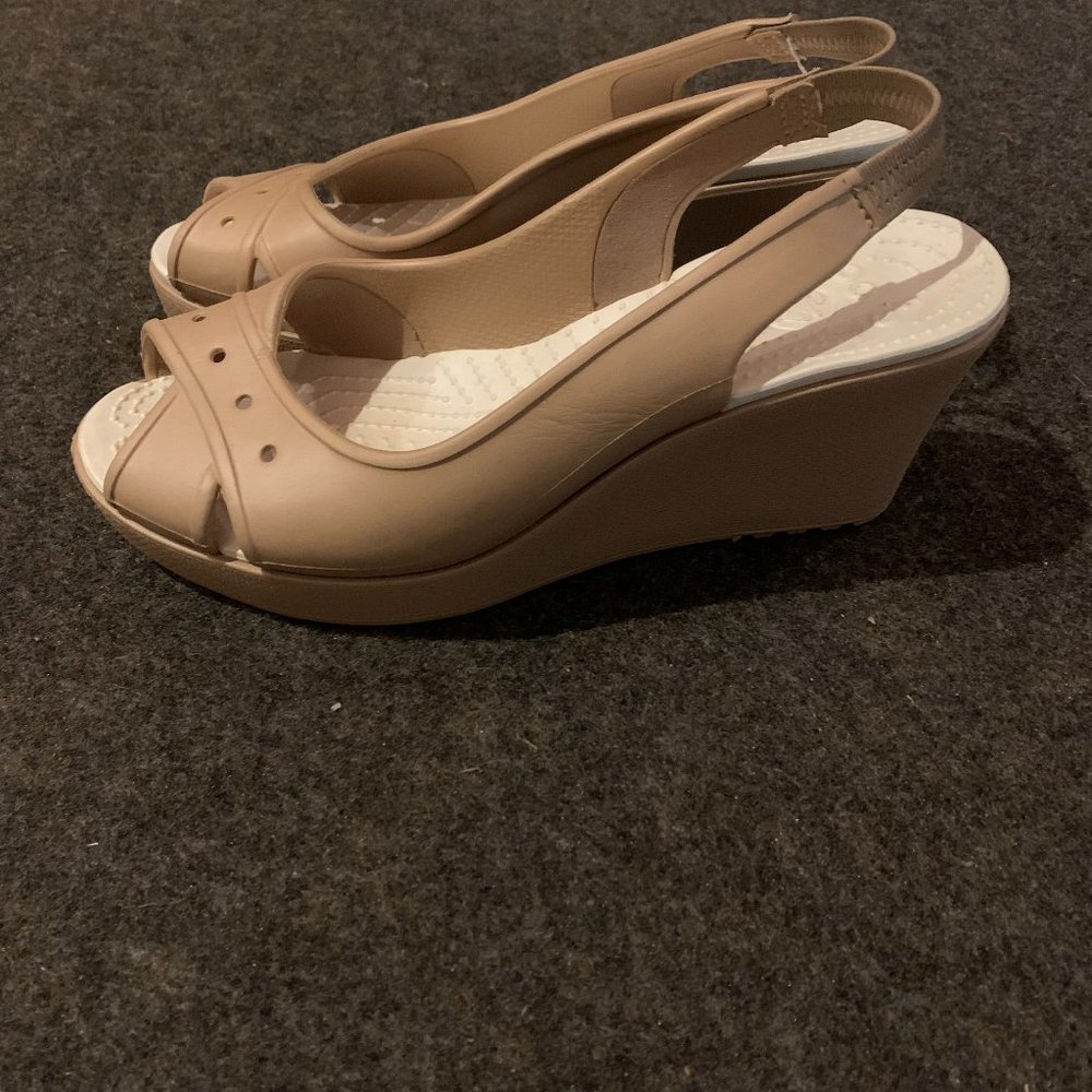 Size 10 Crocs Wedges